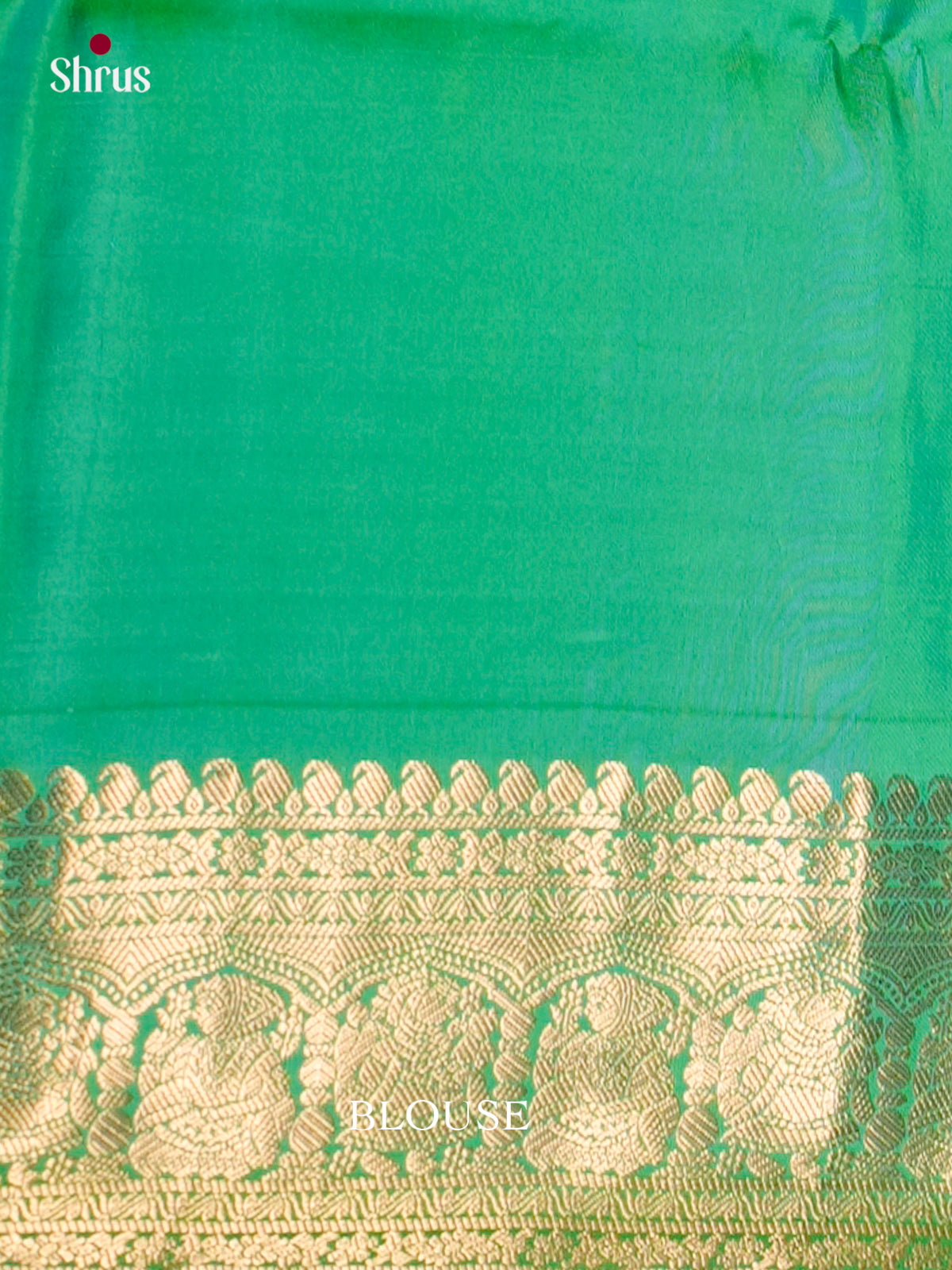 Buy Gorgeous Light Green Silk Saree with Golden Floral Nestling Brocade & Zari Border