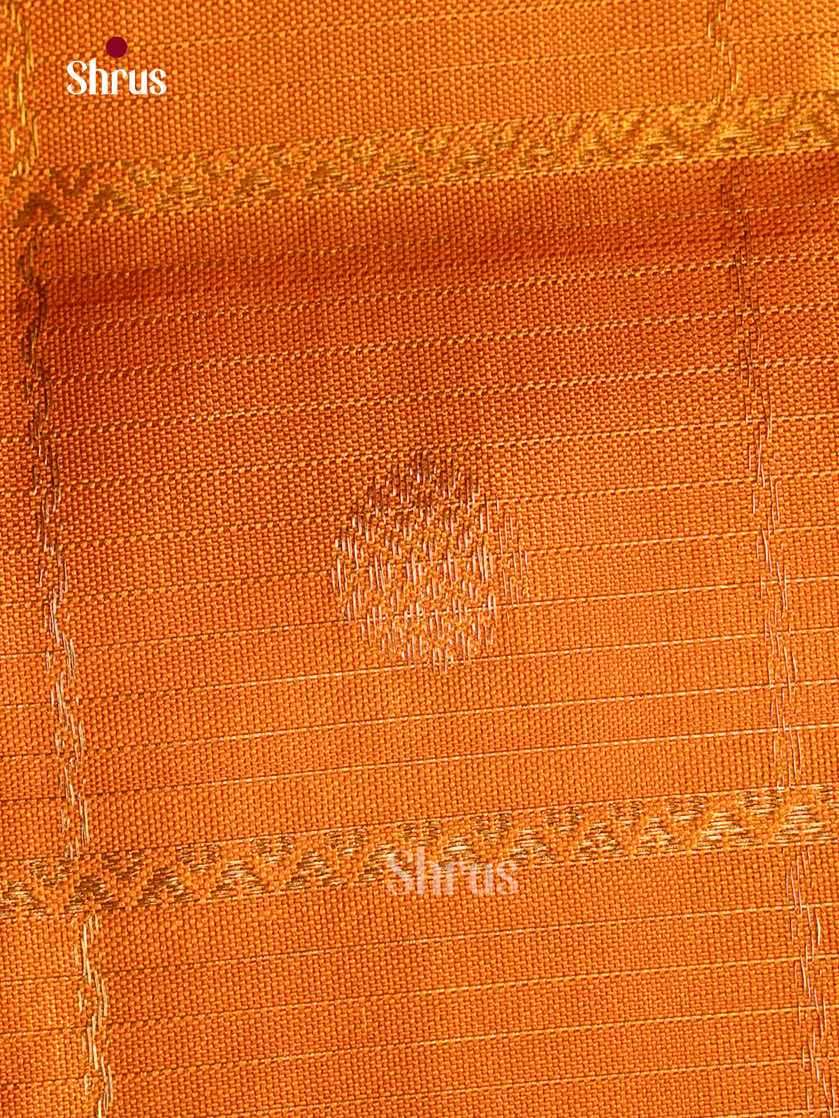 Luxurious Mustard Kanchipuram Saree With Zari Checks & Round Buttas | Dark Pink Broad Zari Border