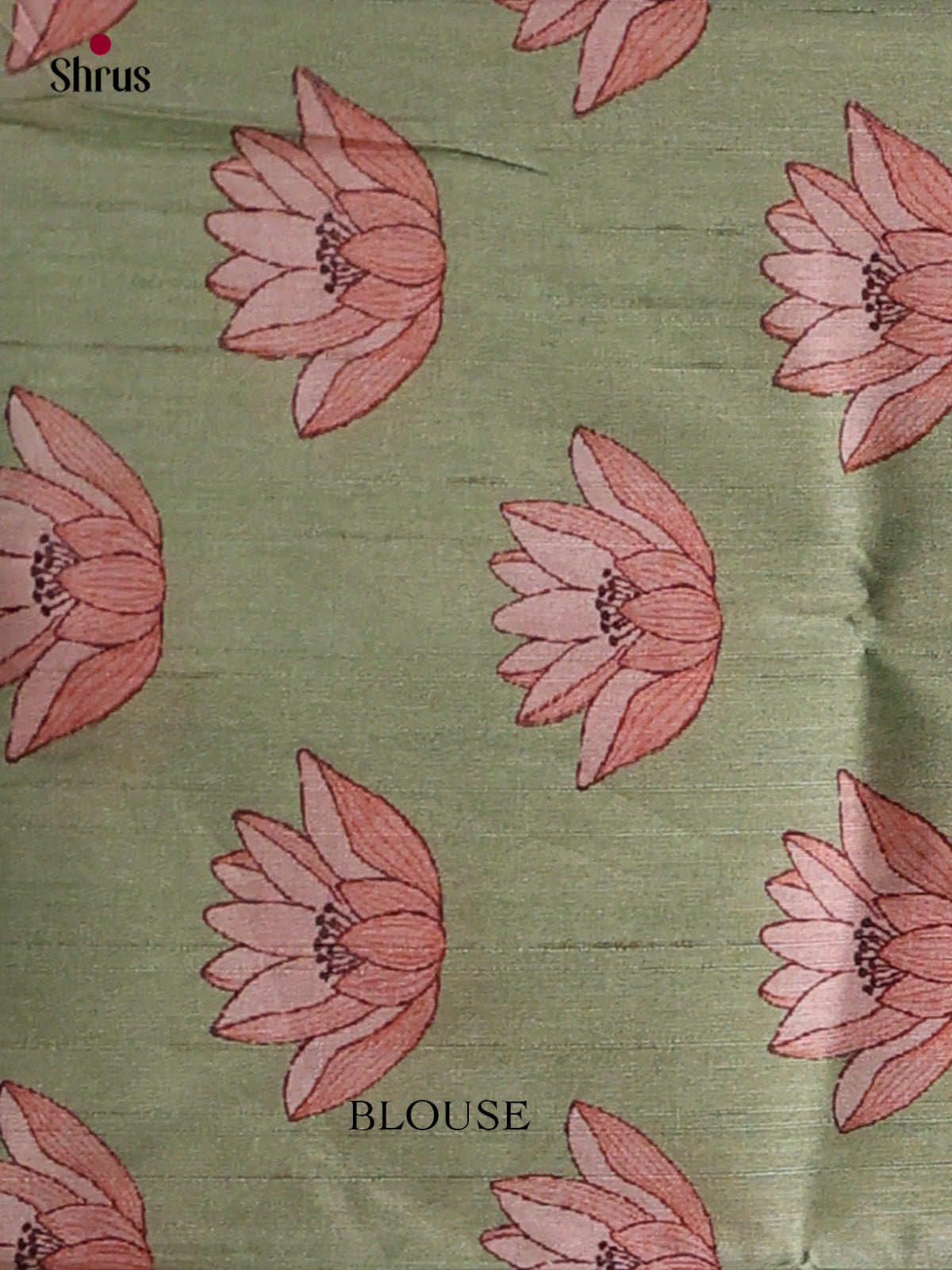 Luxurious Sage Green Semi Raw Silk Saree With Zari Checks, Plain Border & Pallu