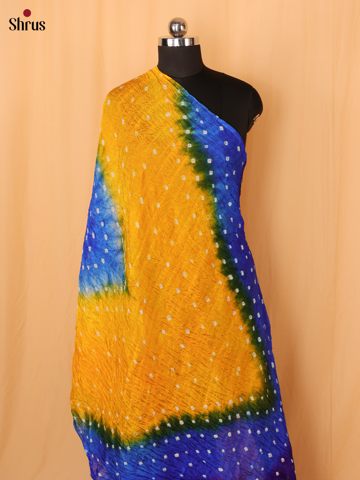 Blue & Yellow - Dupatta