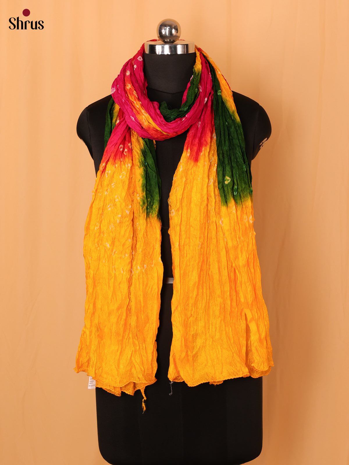 Yellow  & Green - Dupatta