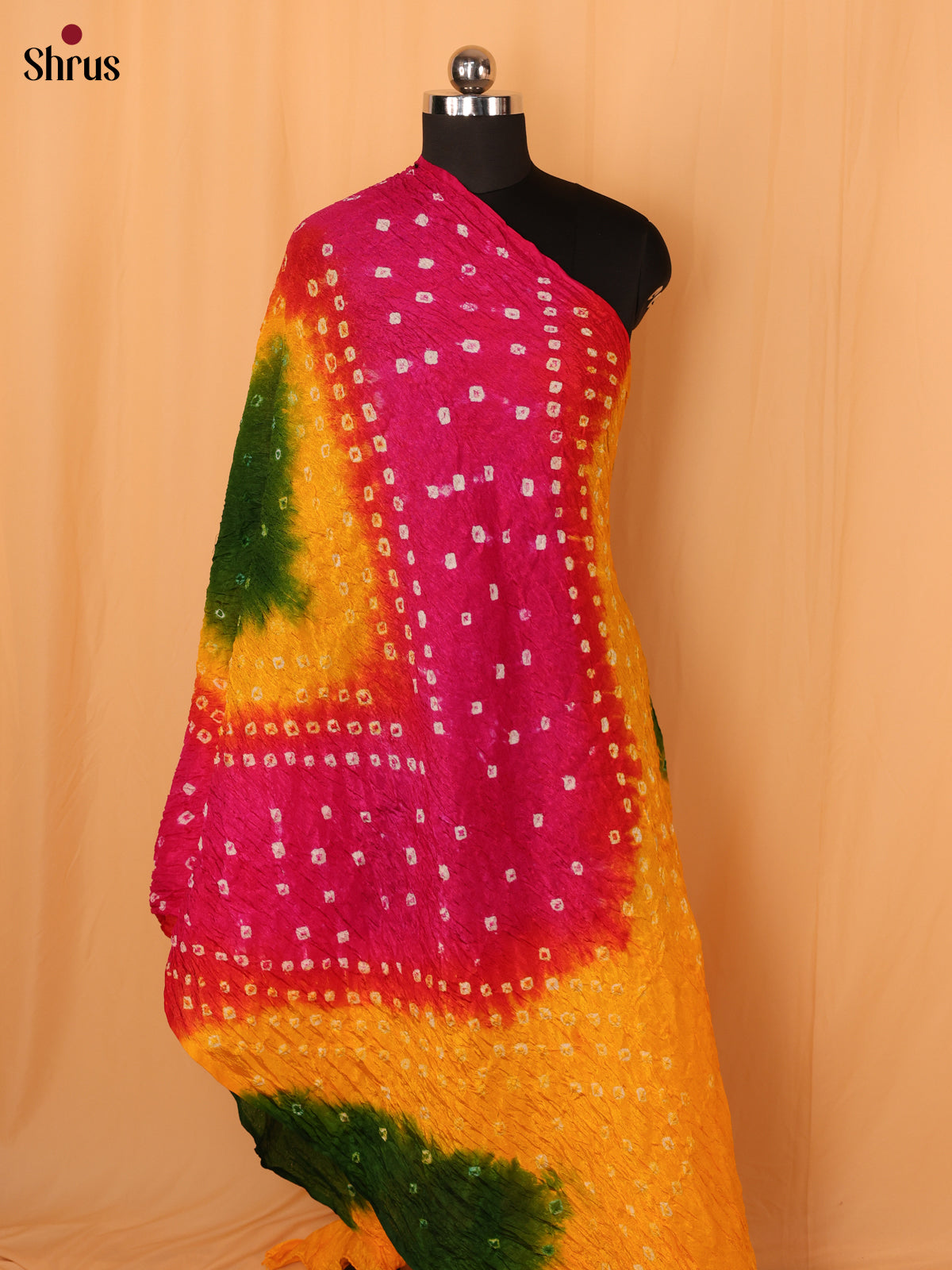 Yellow  & Green - Dupatta