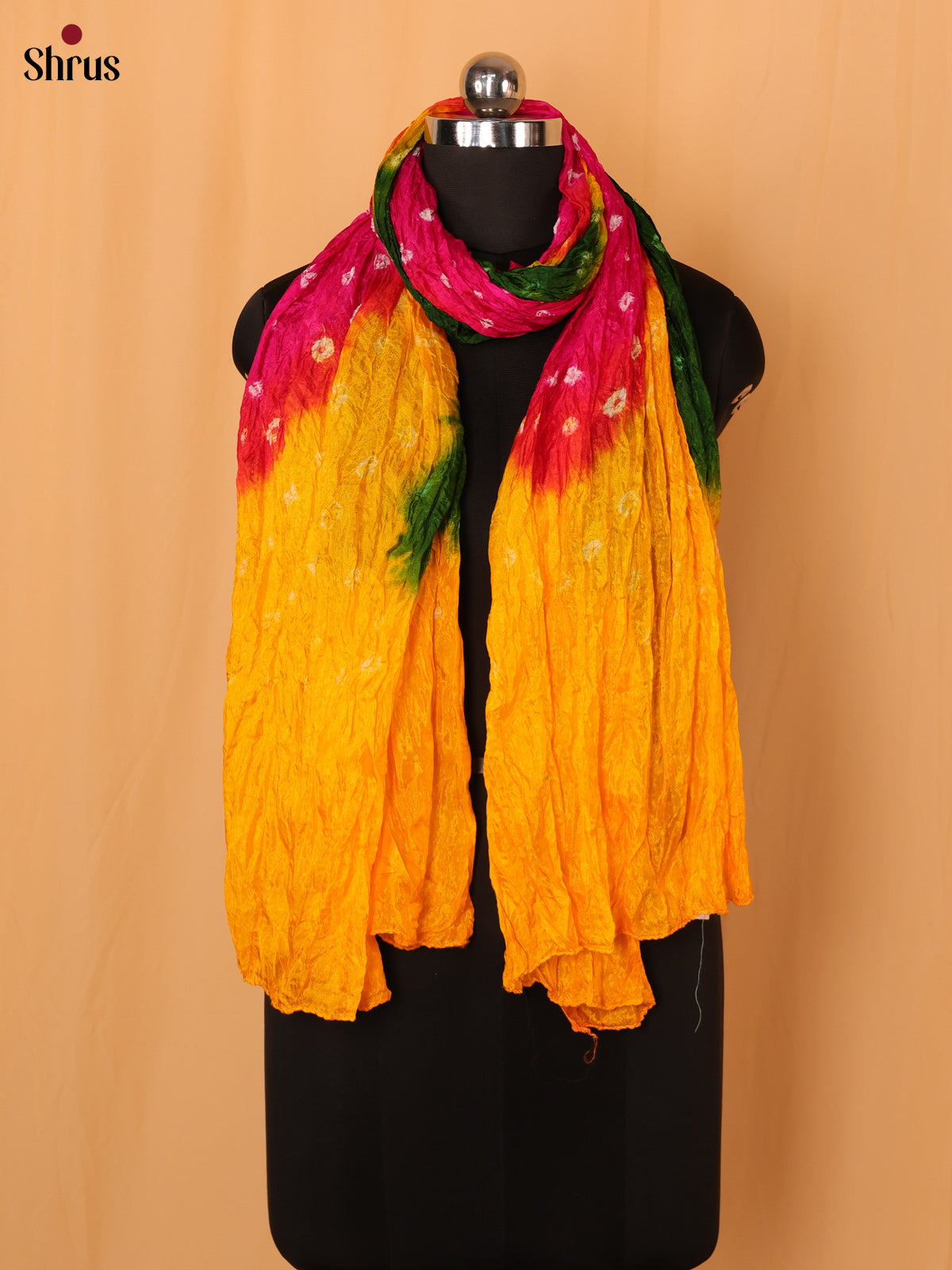 Pink & Yellow - Dupatta