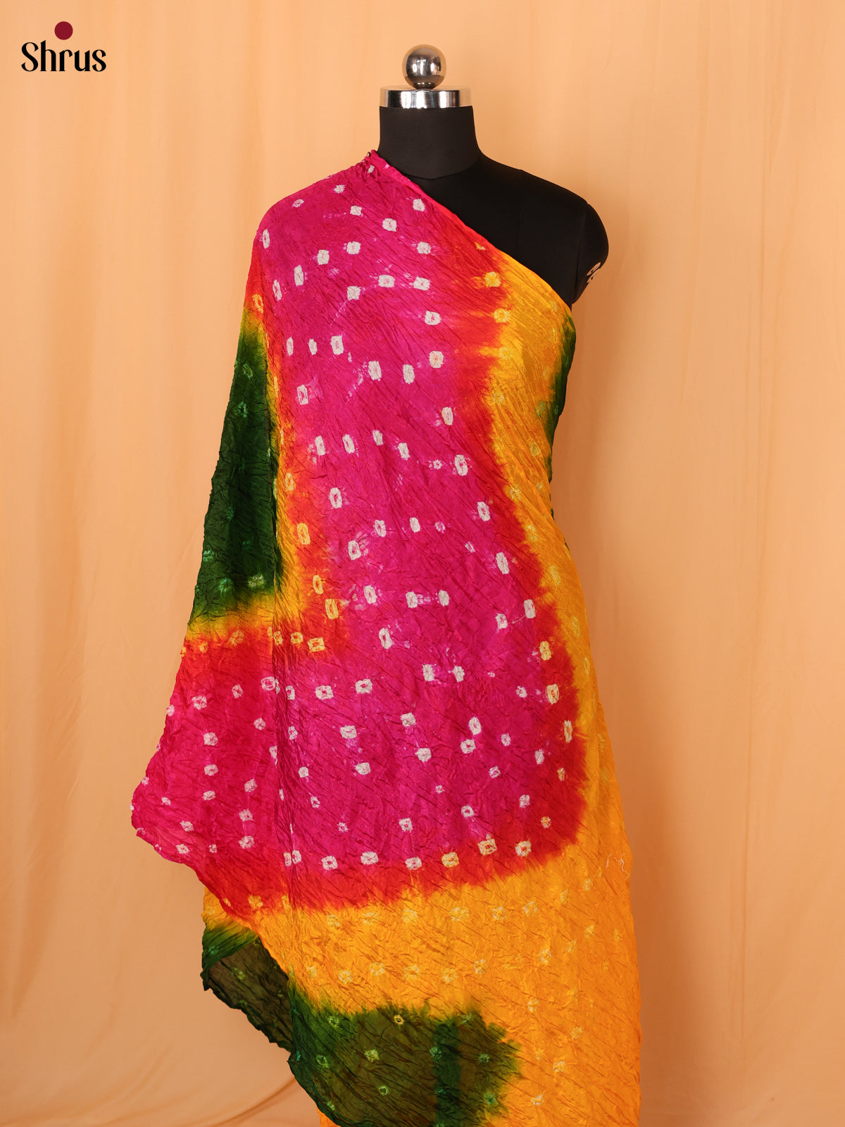 Pink & Yellow - Dupatta