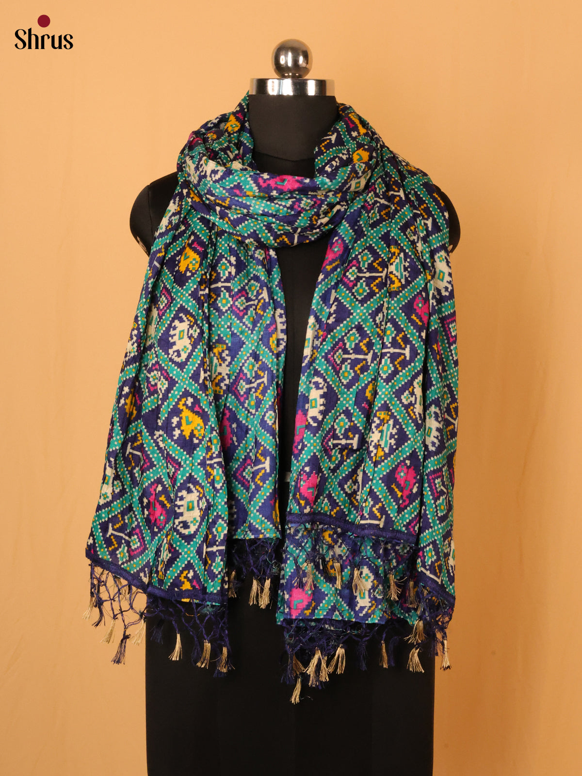 Violet  & Teal - Dupatta