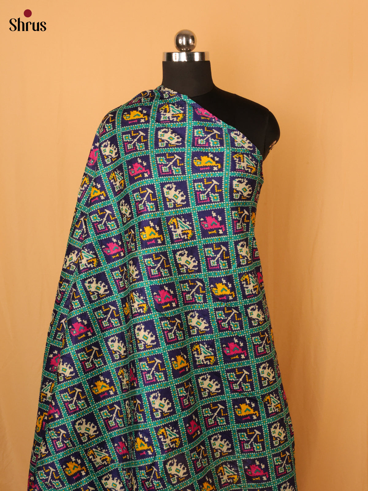 Violet  & Teal - Dupatta