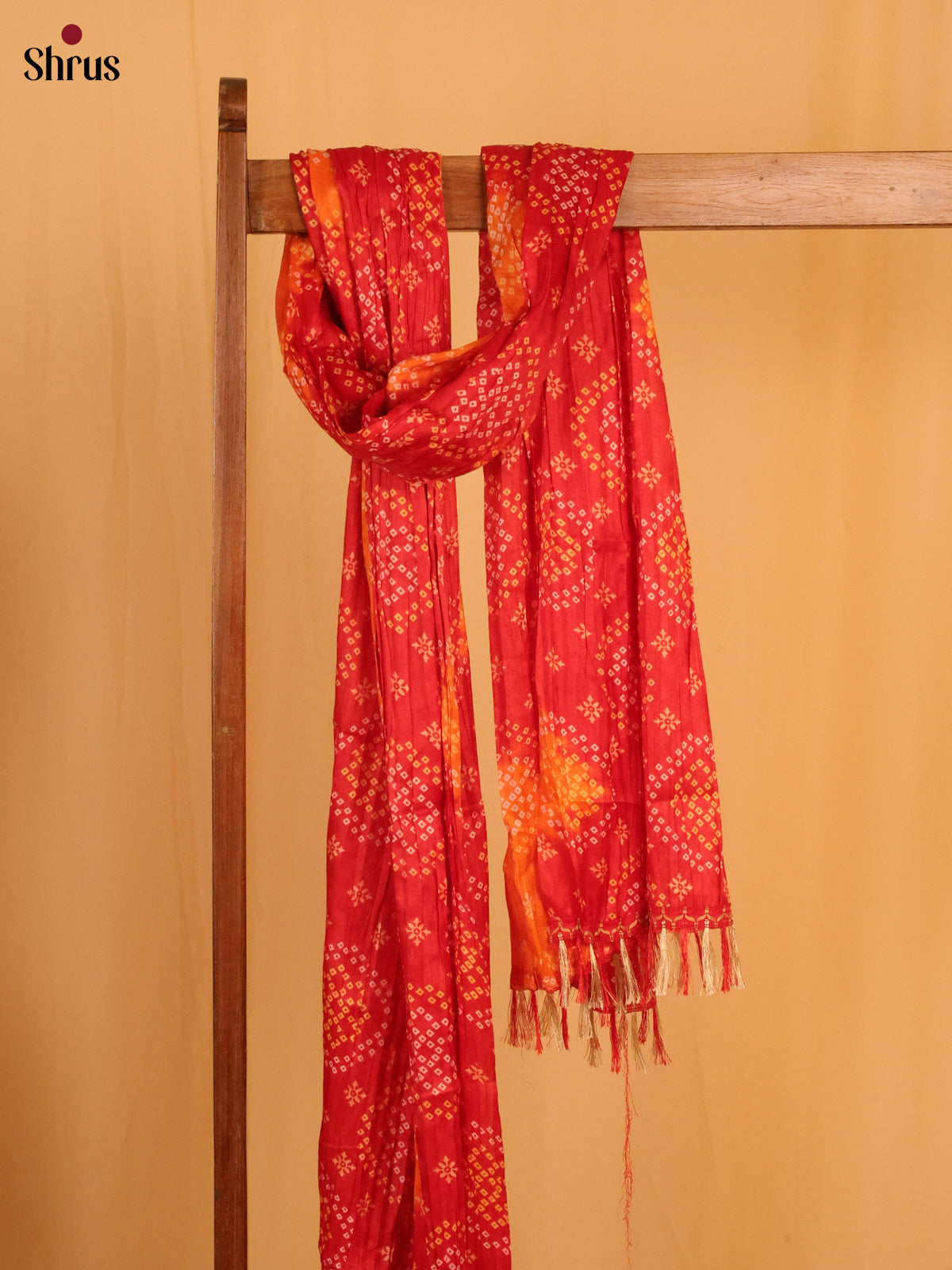 Red & Orange - Dupatta