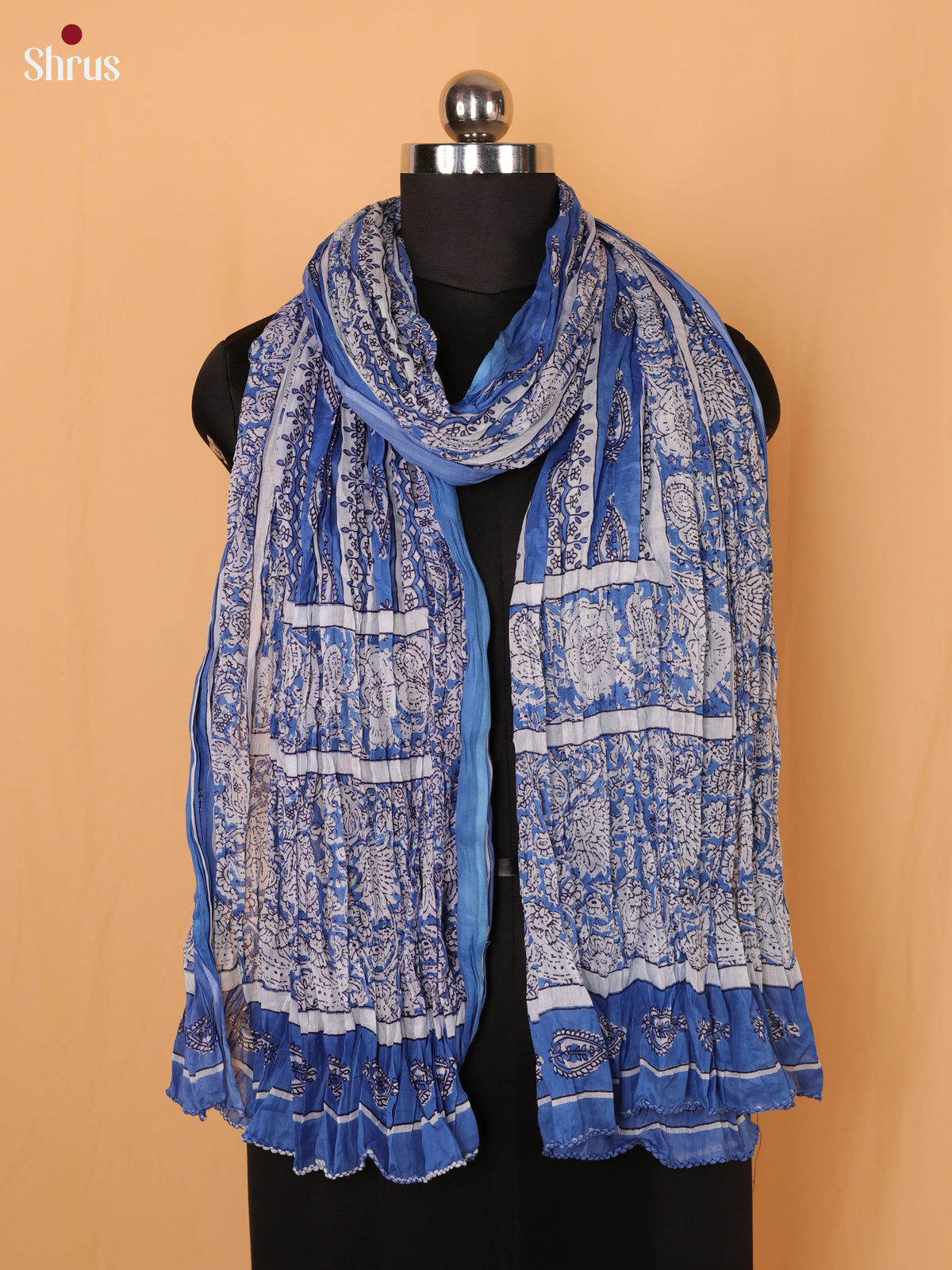 Blue & White - Dupatta