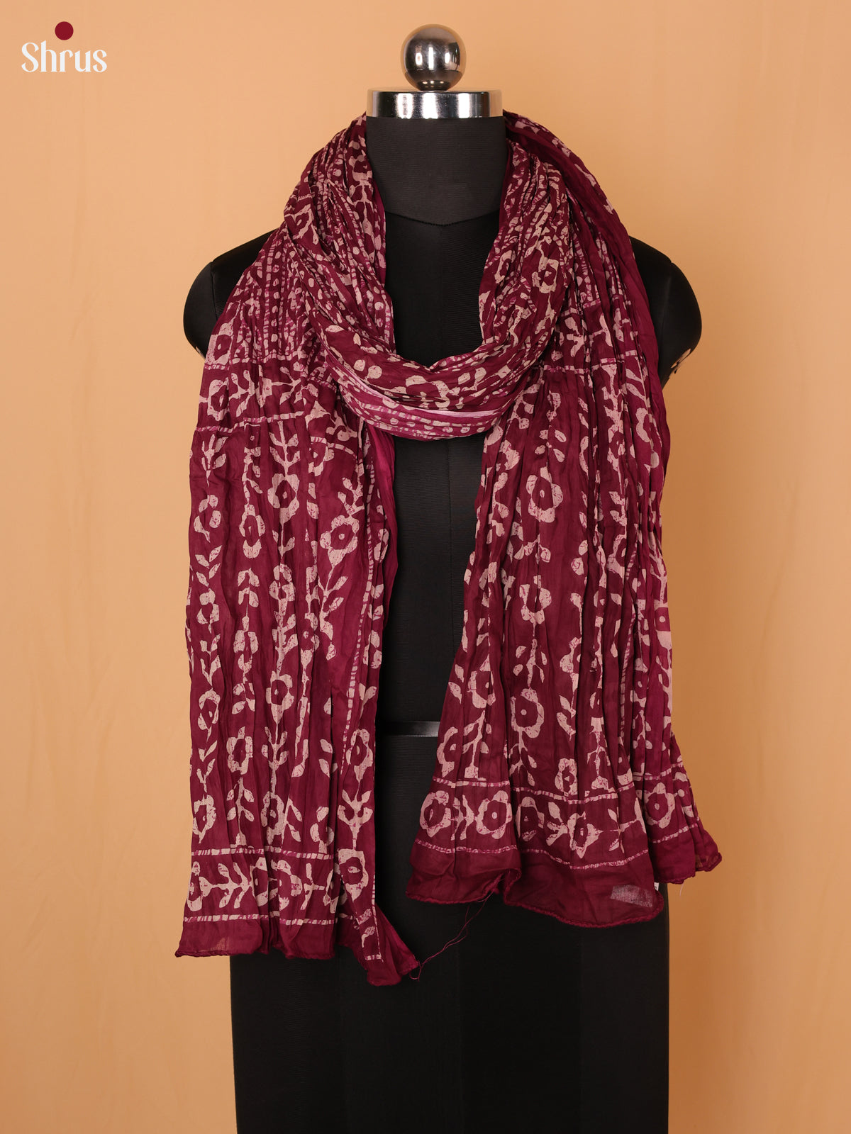 Maroon - Dupatta