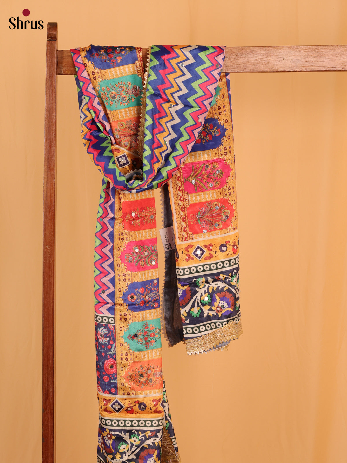 Multicolor & Mustard - Dupatta