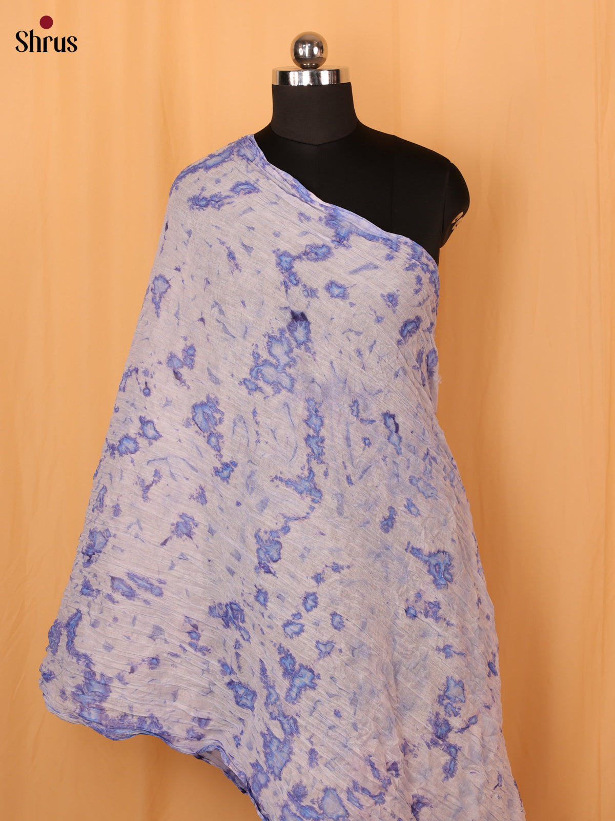 White & Blue - Dupatta