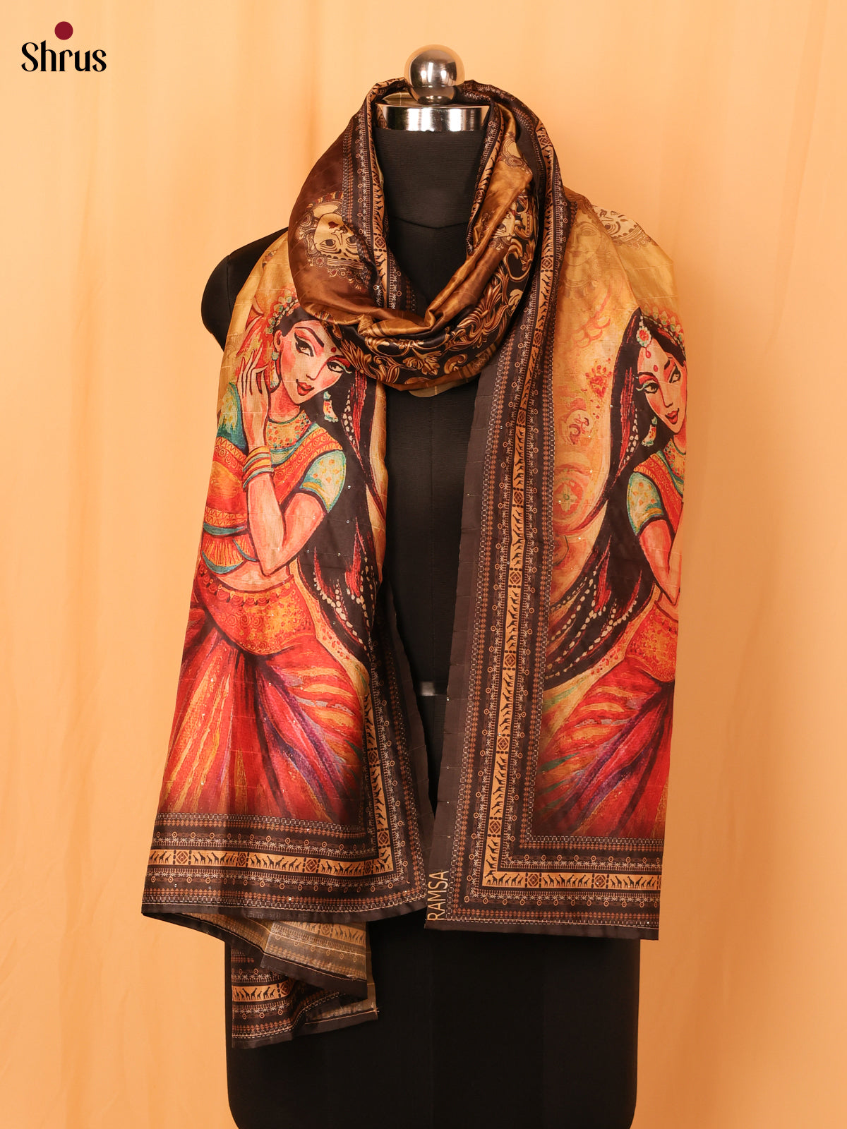 Gold & Brown - Dupatta