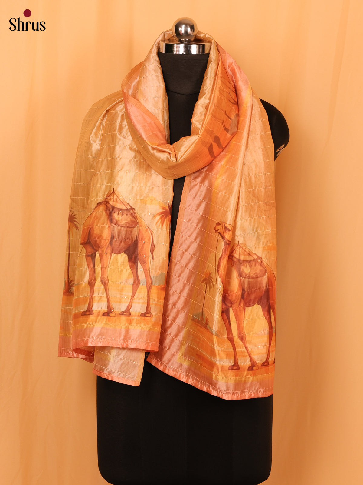 Peach - Dupatta