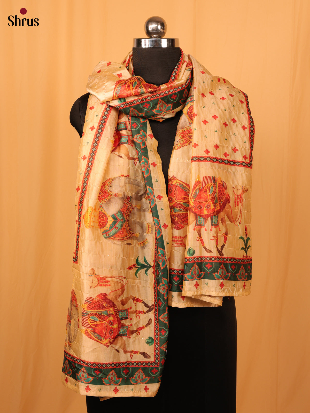 Peach - Dupatta