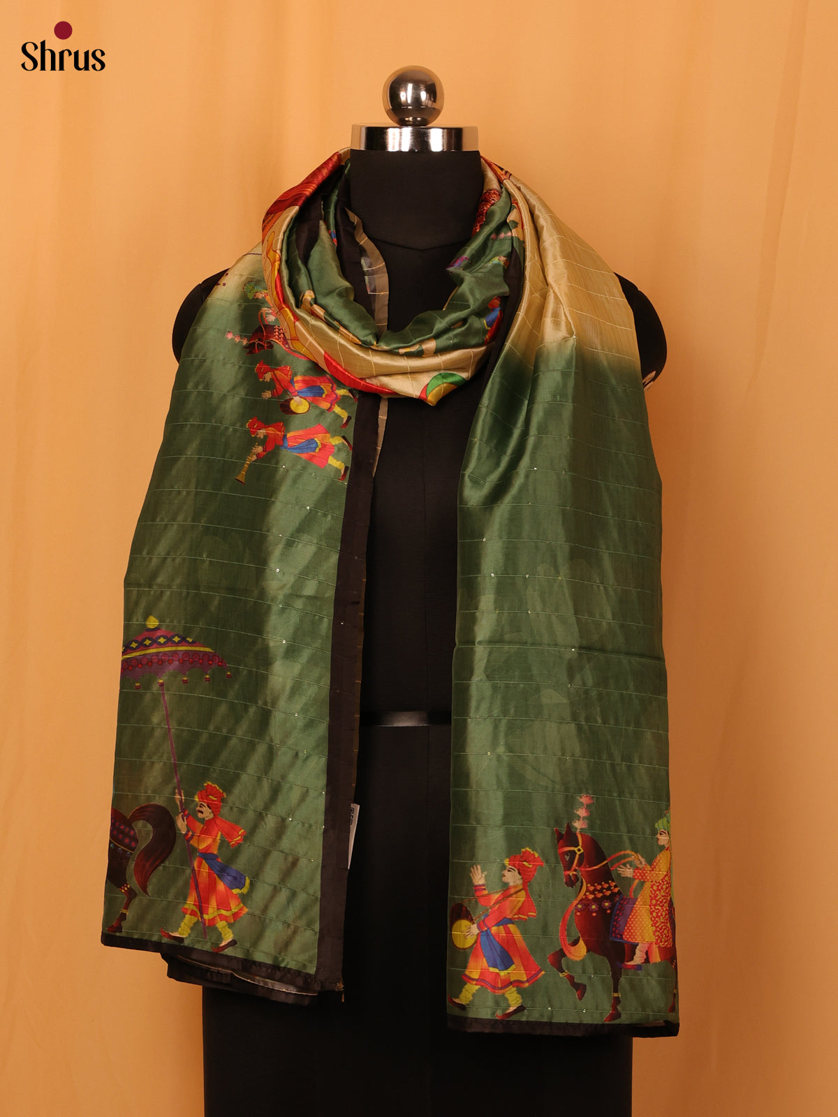 Gold & Green- Dupatta