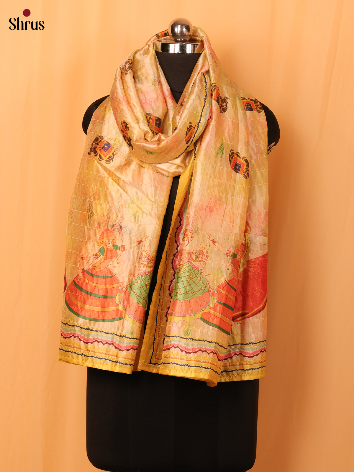 Peach - Dupatta