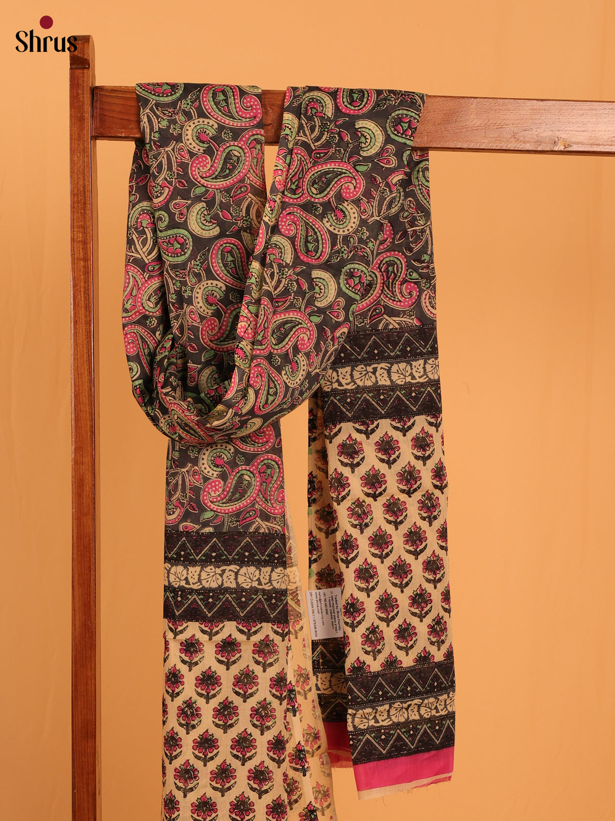 Black & Pink - Dupatta