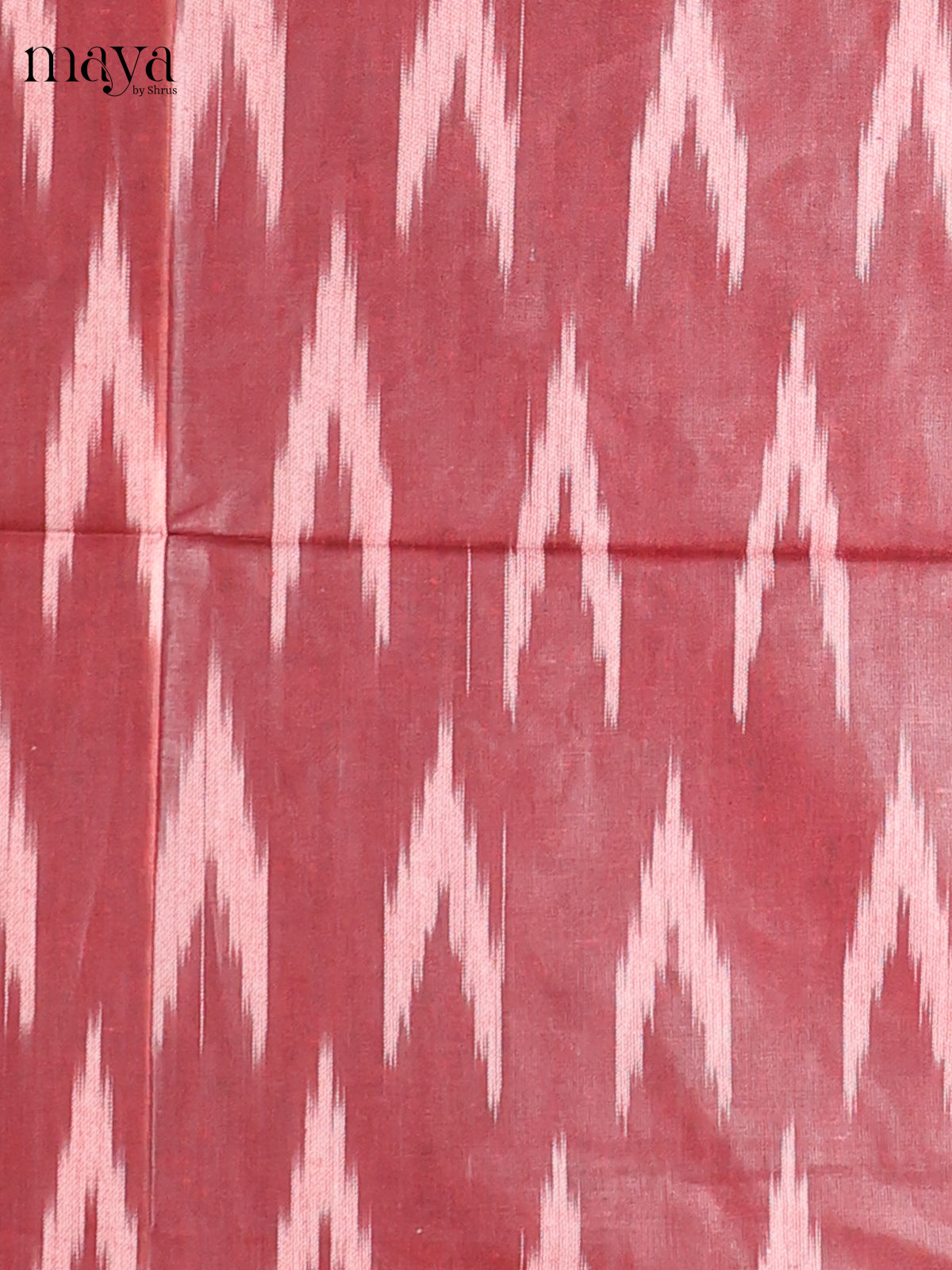 Maroon & Light Red - Ikkat Cotton Unstitched Material Top, Bottom & Dupatta - MDB27021 - Shop on Shrus.com