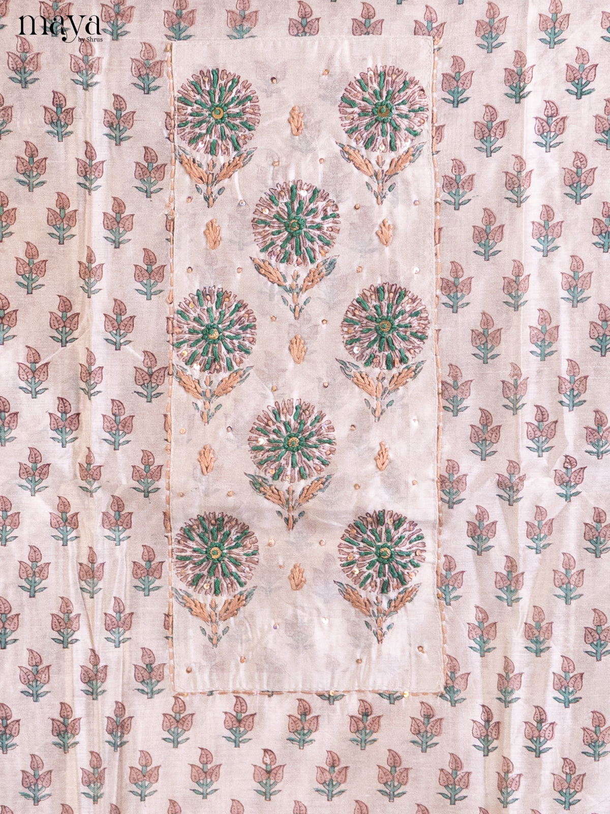 Cream & Dusty Brown - Cotton salwar - Shop on Shrus.com