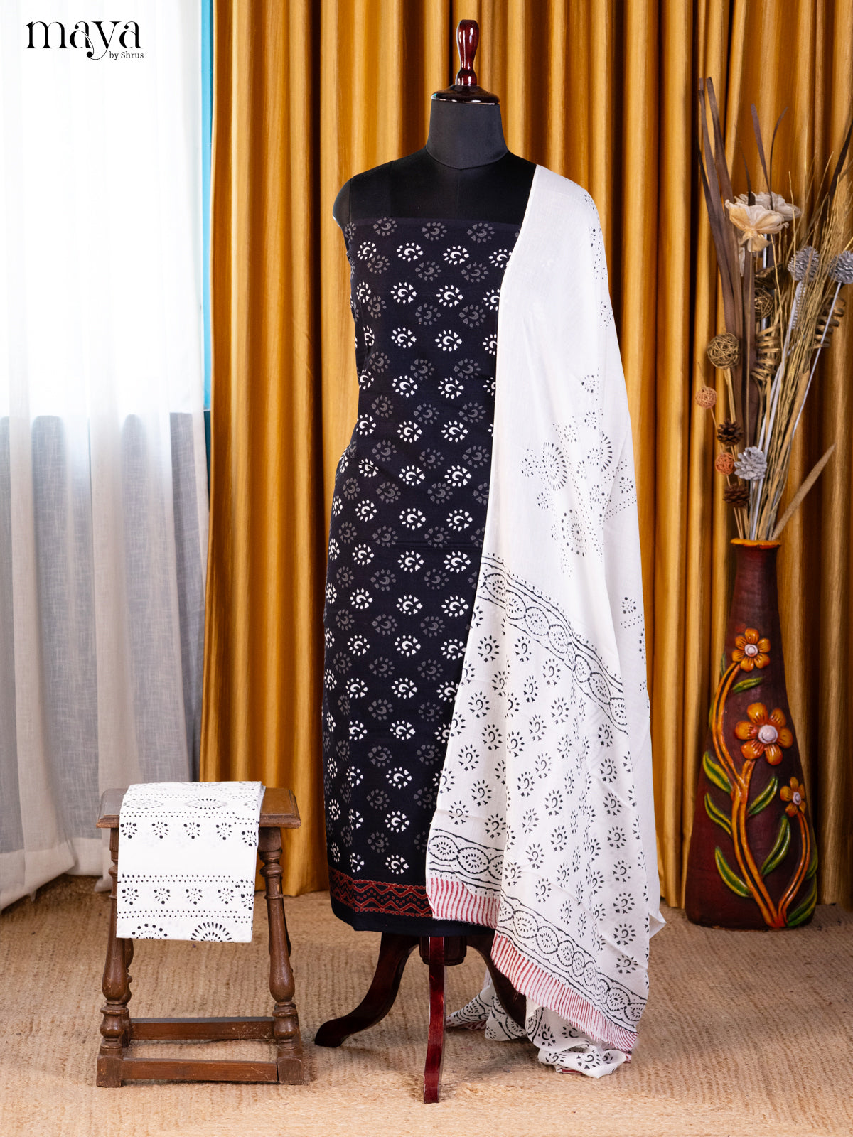 Black & White- Cotton salwar - Shop on Shrus.com