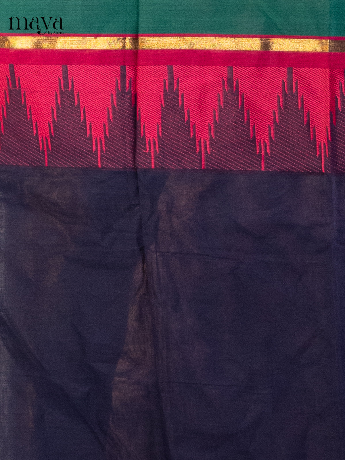 Blue & Green - chettinad top & dupatta combo - Shop on Shrus.com