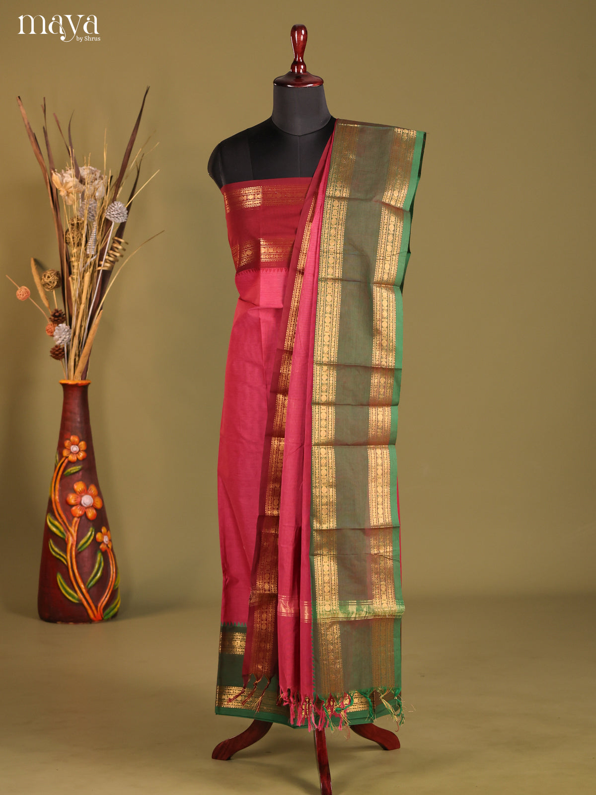 MDF11001 - chettinad top & dupatta combo