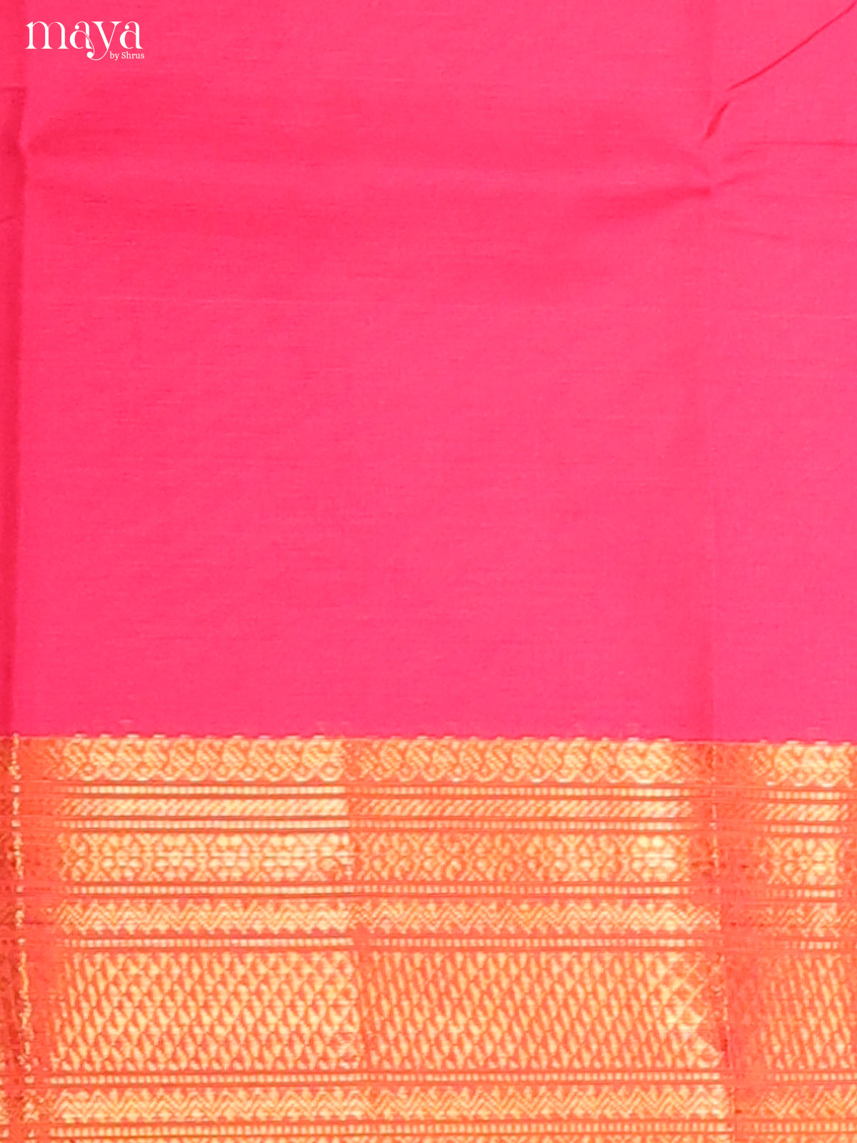 Pink & Orange - chettinad top & dupatta combo