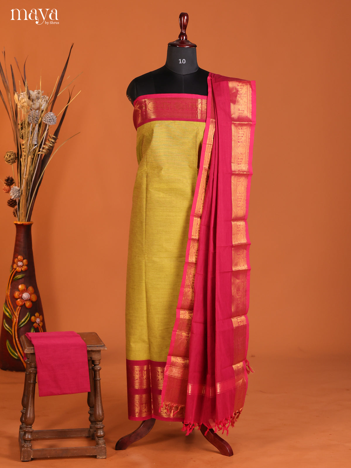 MDF27001 - chettinad top & dupatta combo