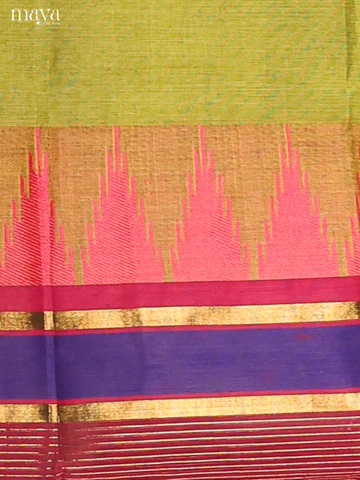 Green & Blue - chettinad top & dupatta combo