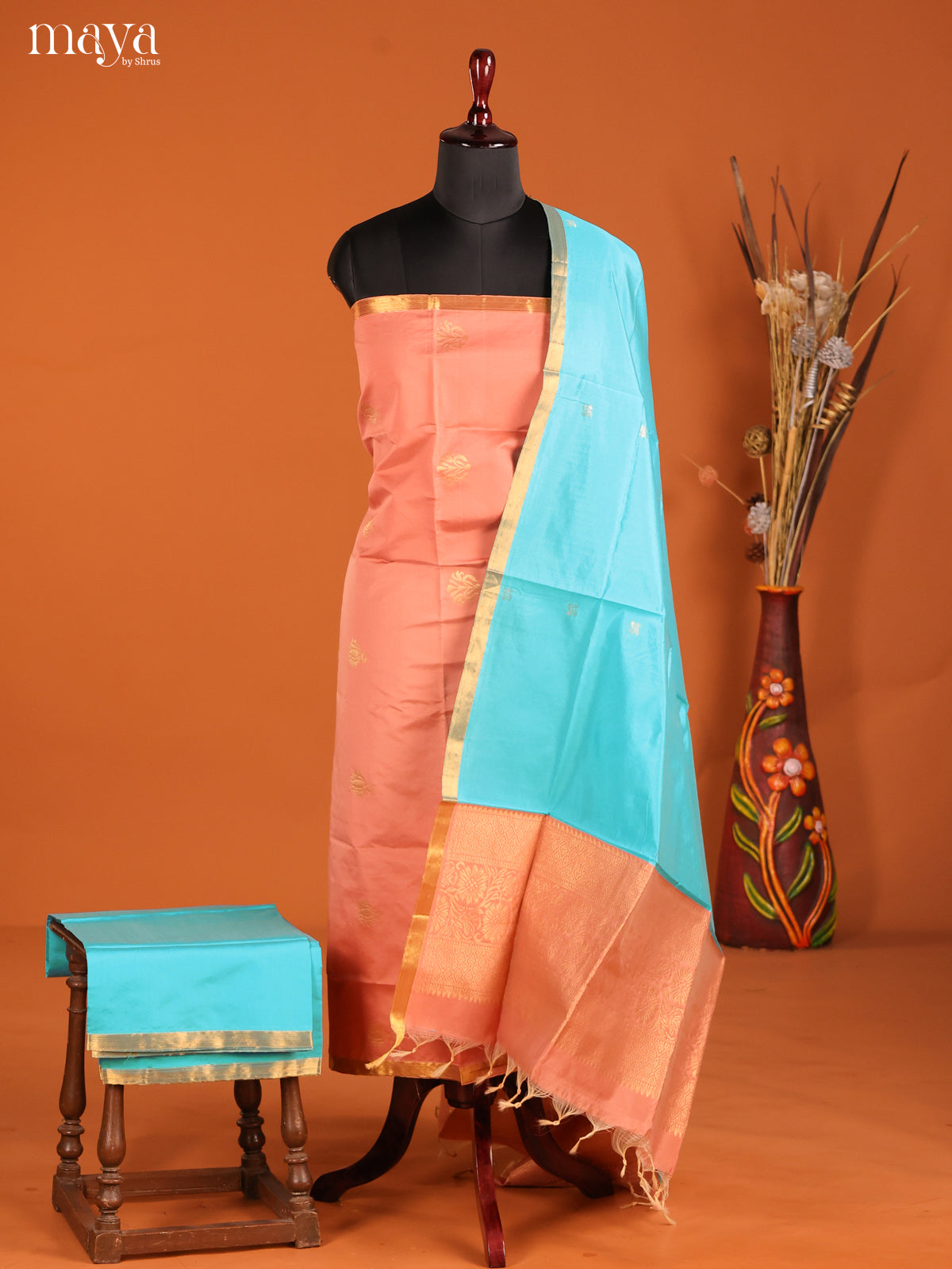 MDH05109-semi softsilk salwar Unstitch