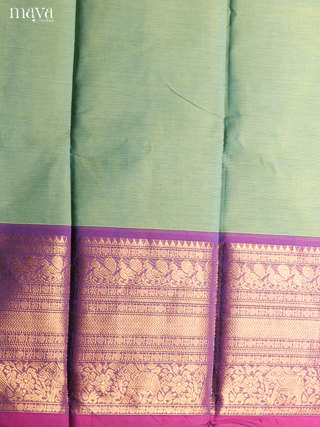 Green & Purple-chettinad top & dupatta combo