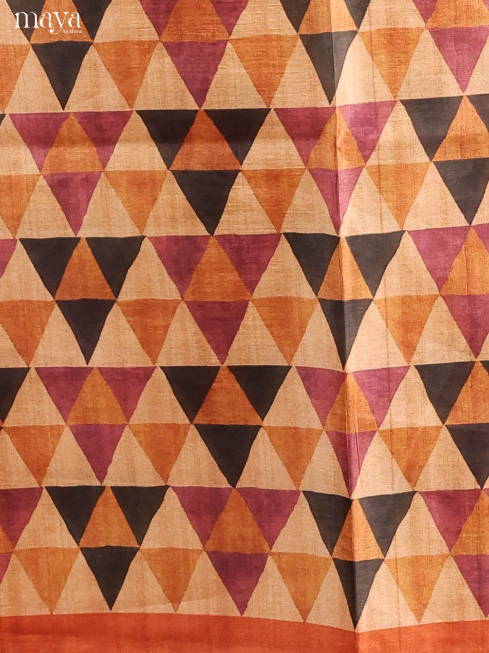 Brown-Semi Tussar Salwar Unstitch