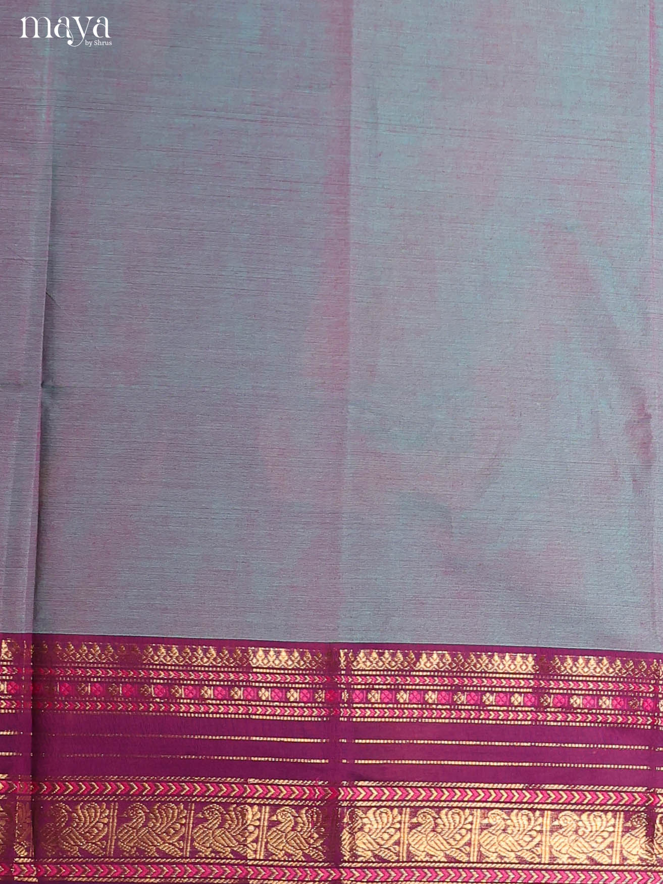 Grey & Purple-chettinad top & dupatta combo