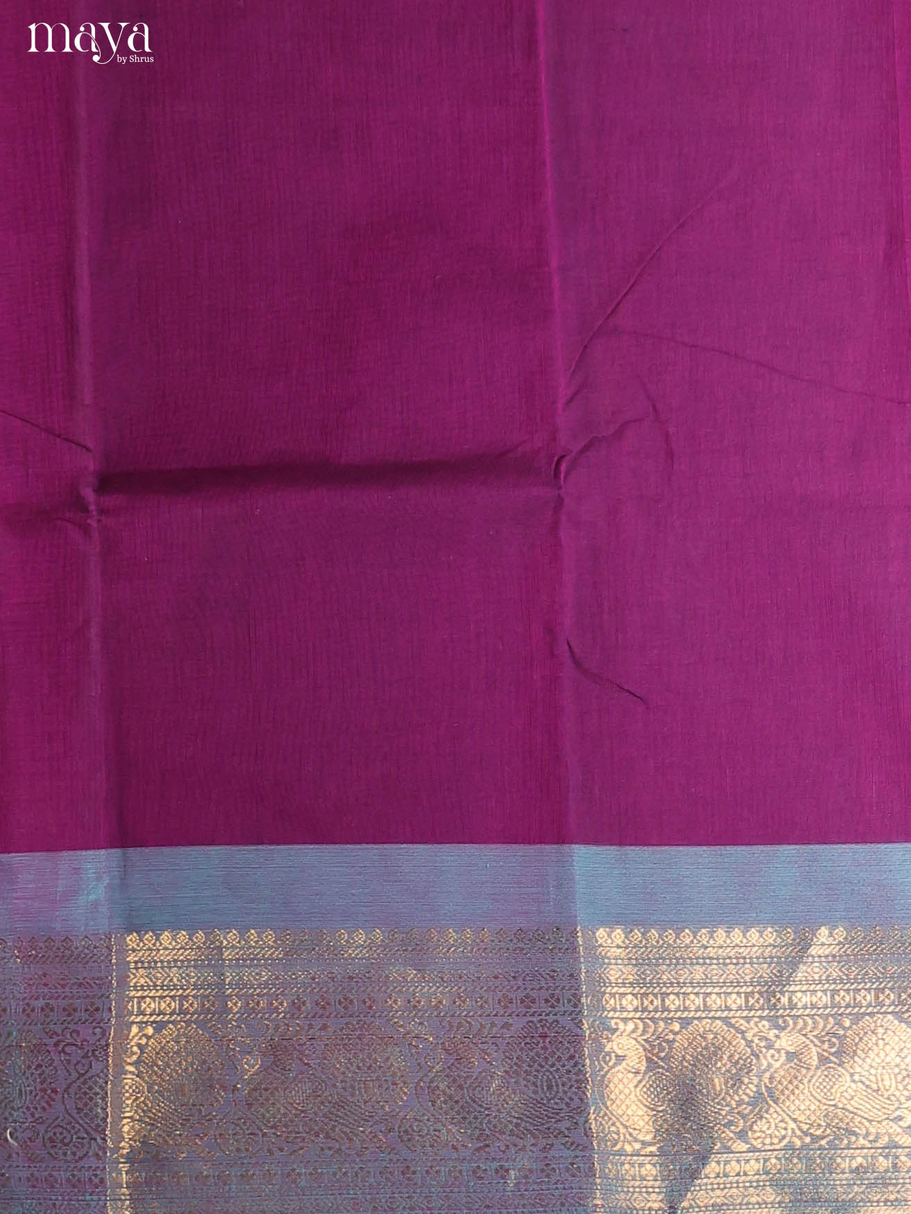 Violet & Blue-chettinad top & dupatta combo
