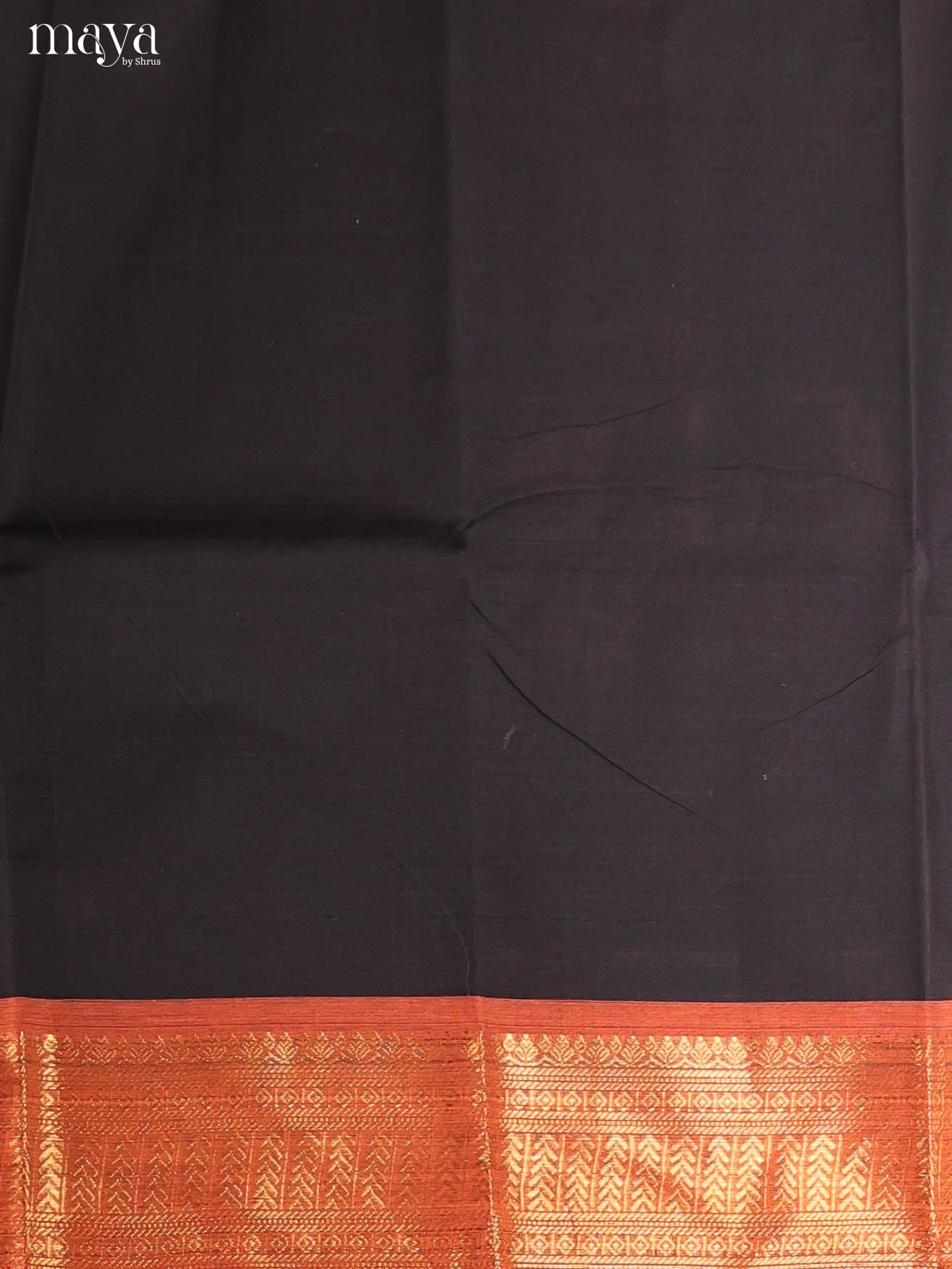 Black & Orange-chettinad top & dupatta combo