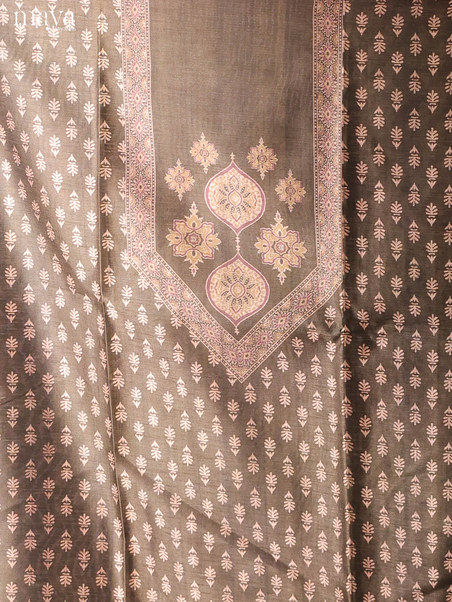 MDH18063-Semi Tussar Salwar Unstitch