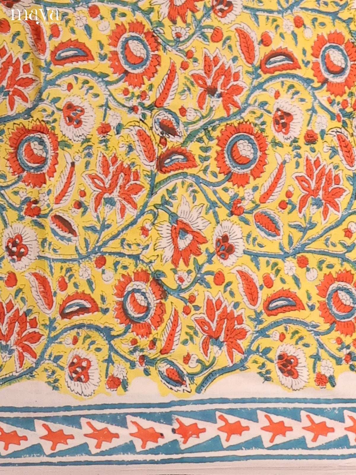 Yellow & White -Cotton salwar