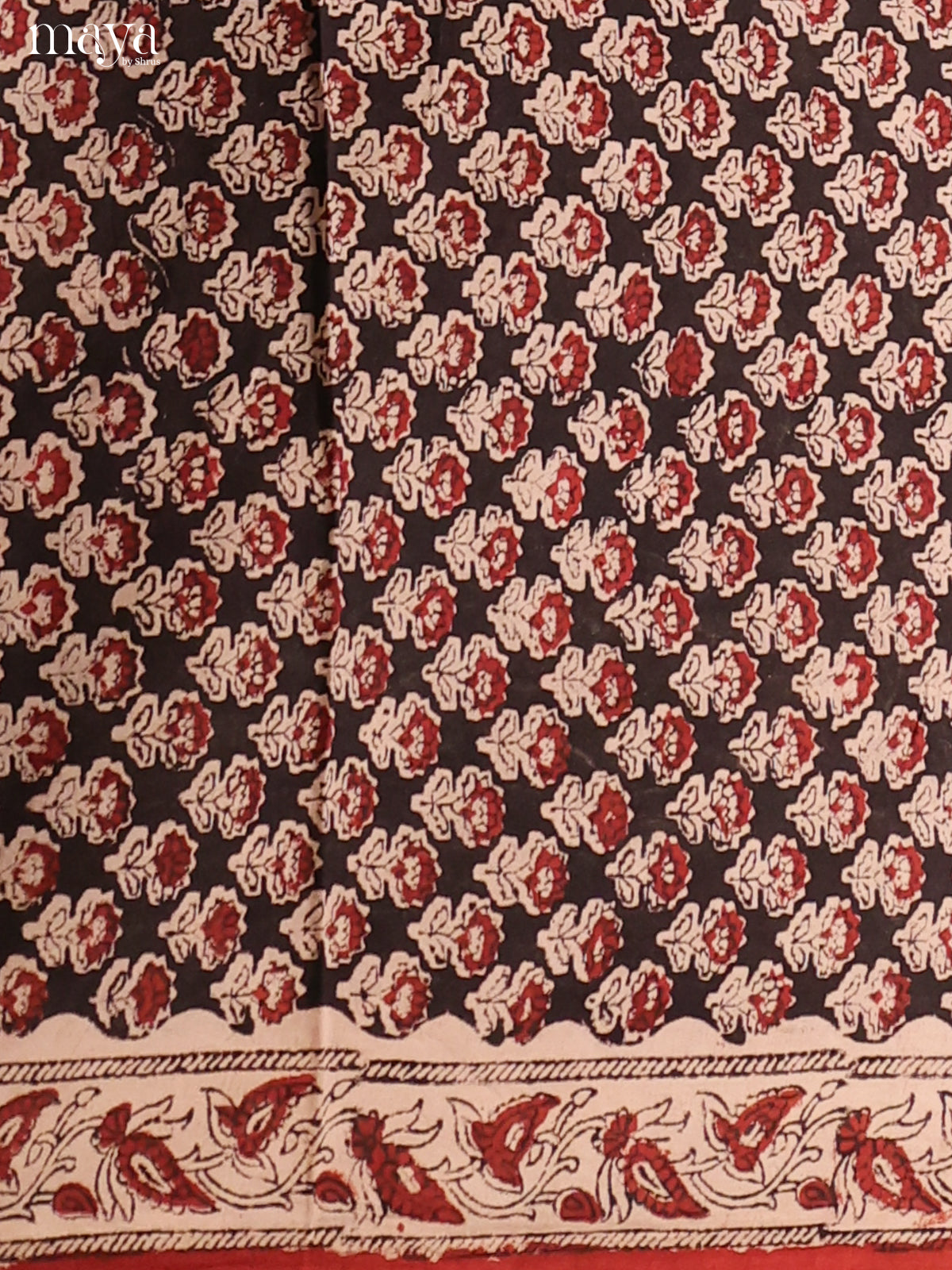 Cream & Black -Cotton salwar