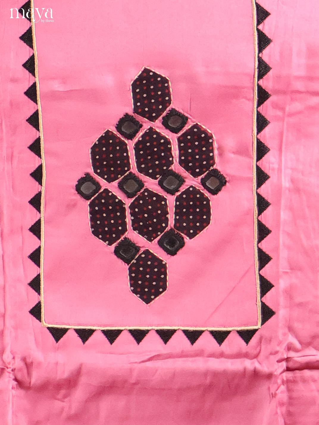 Pink & Black-Cotton salwar