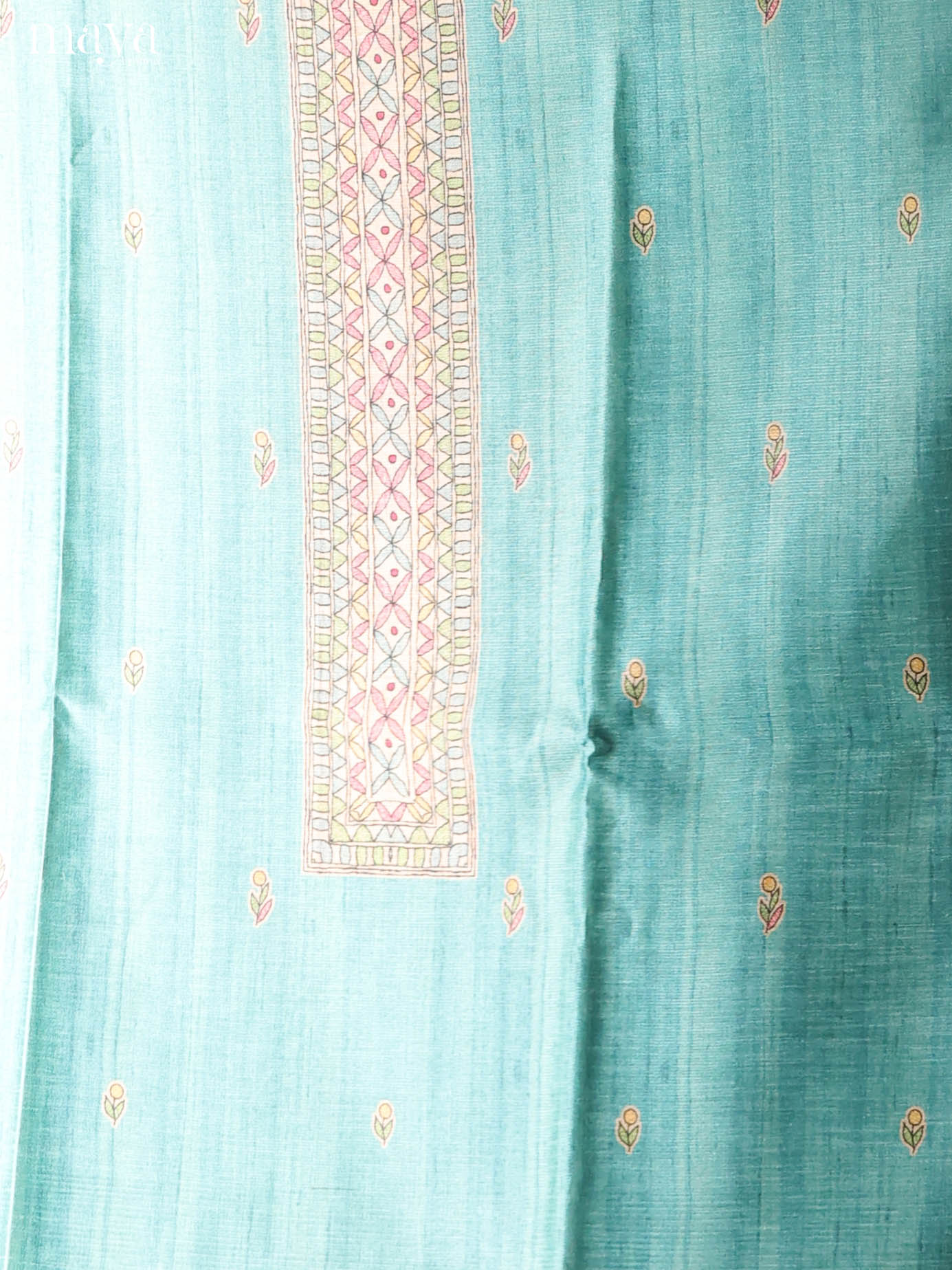 Pastel Blue-Semi Tussar Salwar Unstitch