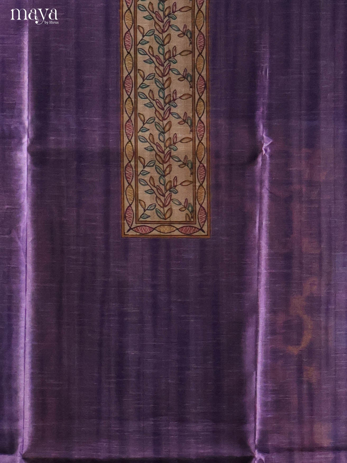 Purple -Semi Tussar Salwar Unstitch