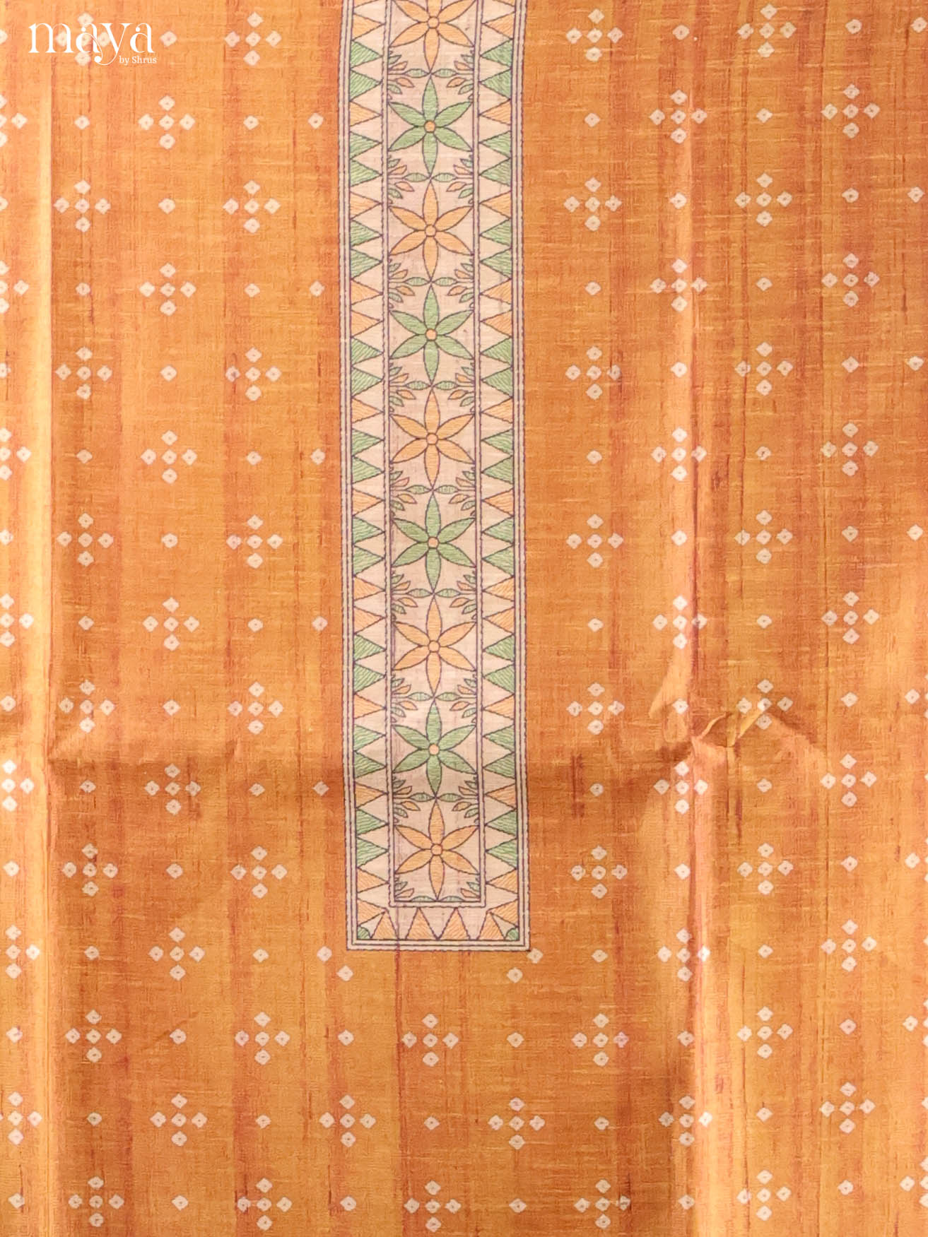 Brown -Semi Tussar Salwar Unstitch