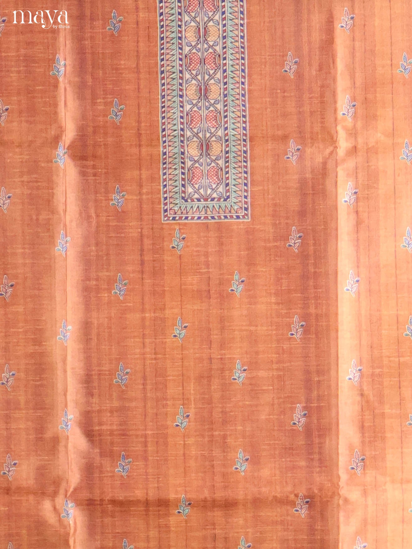 Brown-Semi Tussar Salwar Unstitch