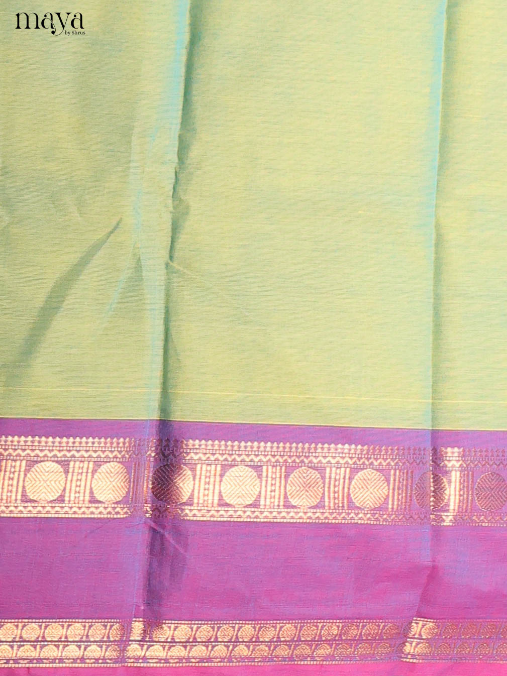Green & Purple-chettinad top & dupatta combo