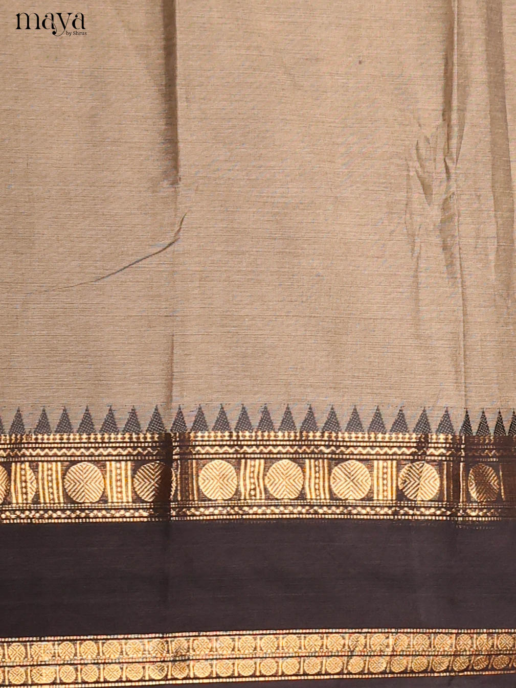 Grey & Black-chettinad top & dupatta combo