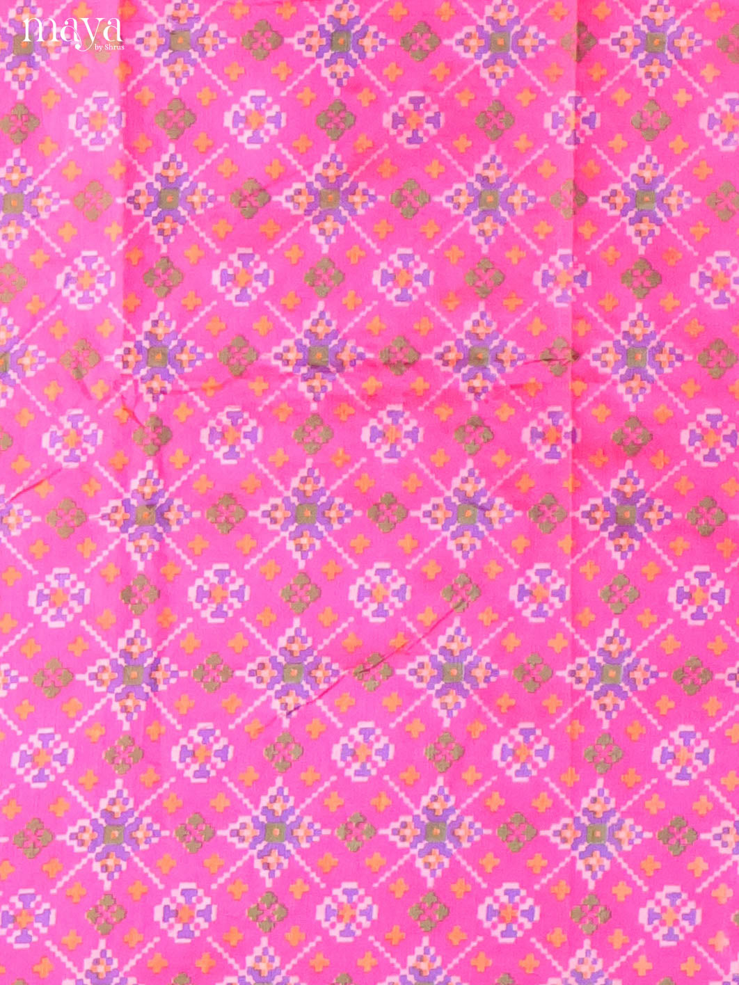 Pink & Purple-Semi patola salwar unstitch
