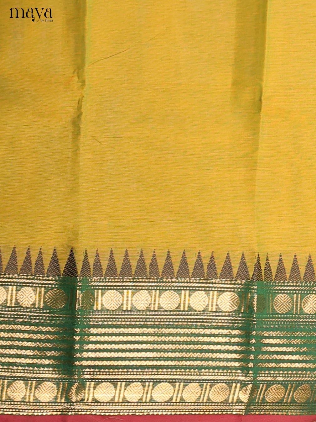 Mustardy Green & Green-chettinad top & dupatta combo