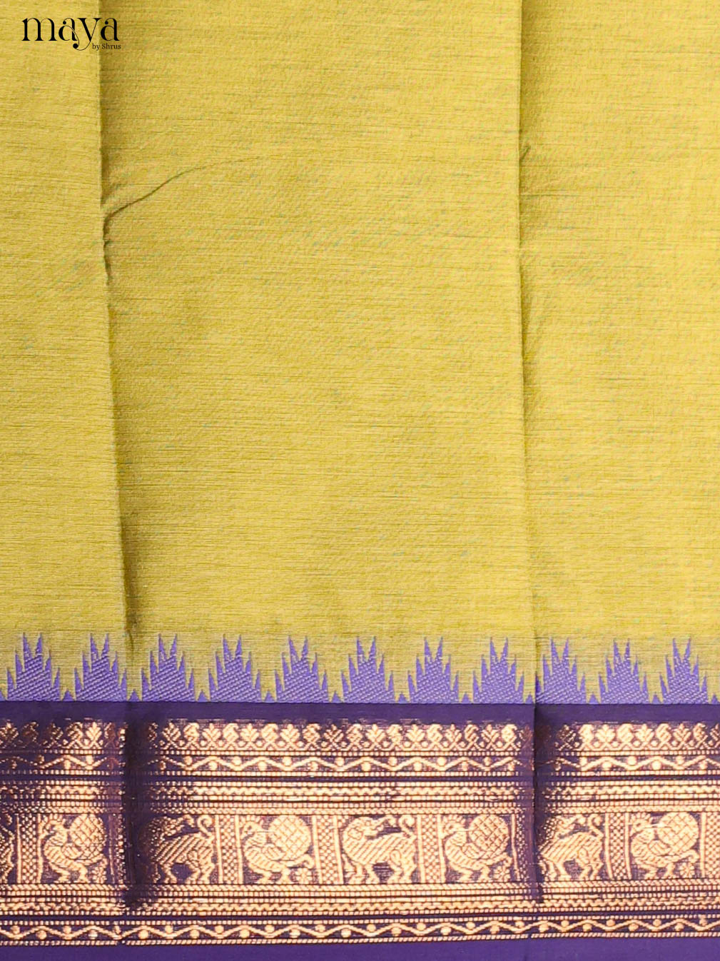 Green & Blue-chettinad top & dupatta combo