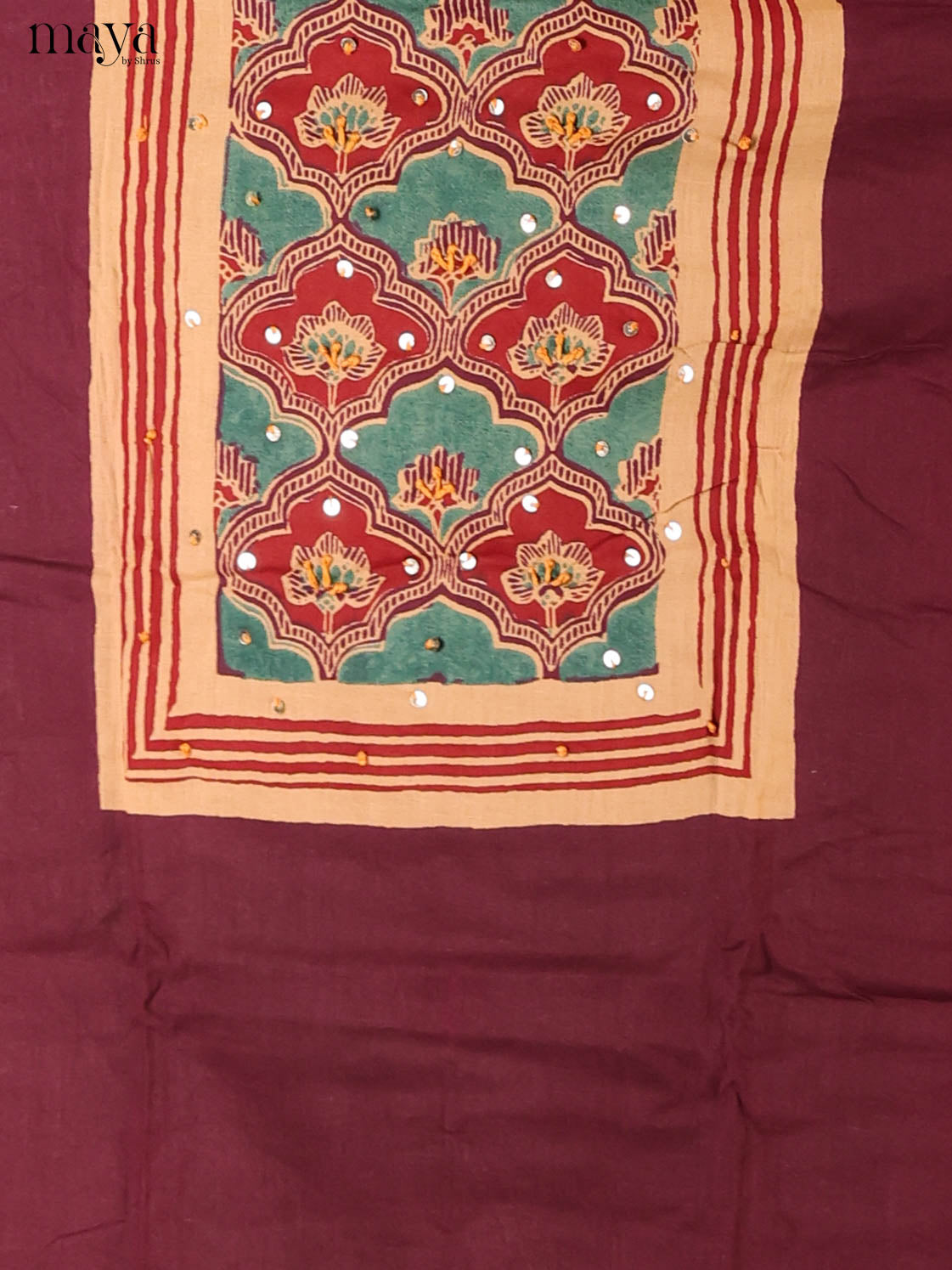 Brown -Ajrakh Salwar Unstitch