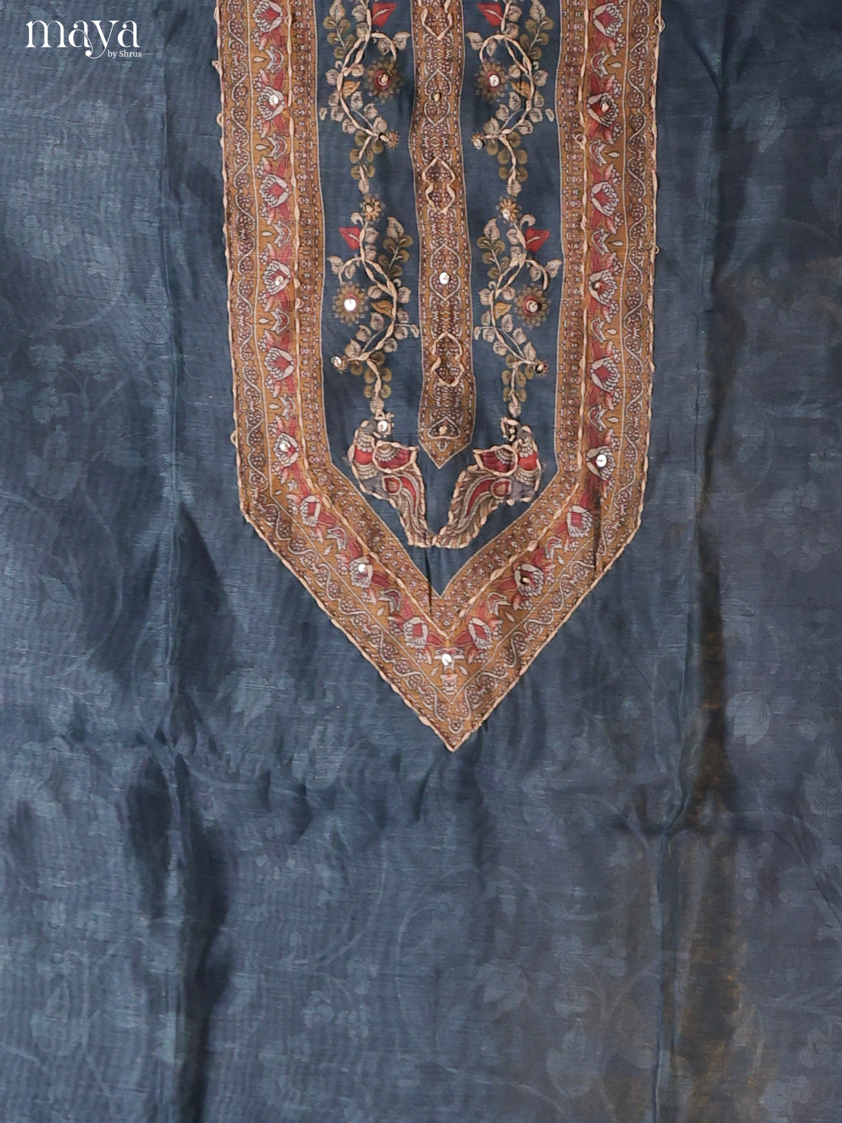 Blue -Chanderi salwar Unstitch